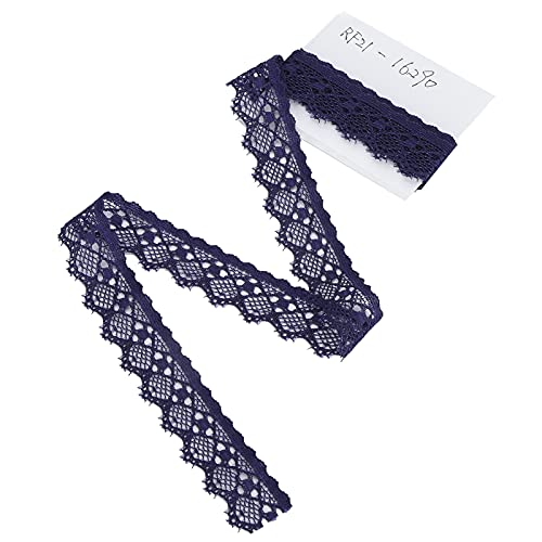 Dunkelblau 2 Cm Breite Spitzenband, 10 Yards Nylon DIY-Materialien nach DIY-Kunsthandwerk, Weich und Hautfreundlich Dunkelblau 2 Cm Breite Spitzenband, 10 Yards Nylon DIY-Materialien nach DIY-Kunsthandwerk, Weich und Hautfreundlich von Fdit