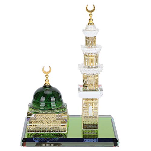 Fdit 1 Set muslimische Kristall vergoldete Al-Aqsa Moschee Miniaturmodell Islamic Home Tischdekoration Prunkstück Islamische Architektur Handwerk Souvenir Desktop-Dekor Fdit 1 Set muslimische Kristall vergoldete Al-Aqsa Moschee Miniaturmodell Islamic Home Tischdekoration Prunkstück Islamische Architektur Handwerk Souvenir Desktop-Dekor von Fdit