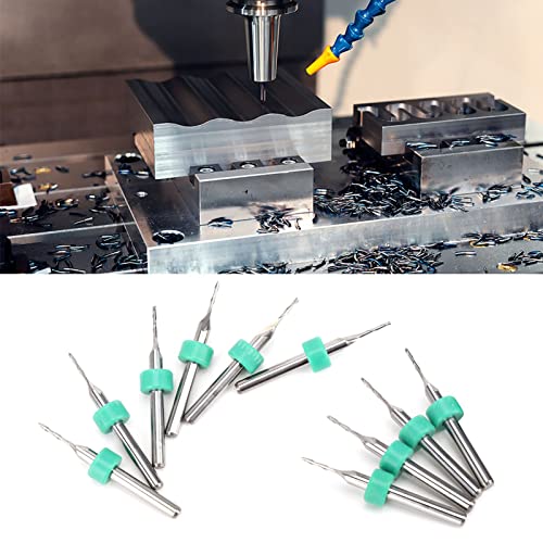 Fdit 10 -stcs 2 Whistle Carbid Milling Cutter Wolfram Stahl CNC -Idmolen für Freessider (2 Klingen 1,5 mm (10 Stück)) von Fdit