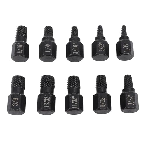 Fdit 10pcs Schraubenextrakt, Beschädigter Schraubenentferner Streifen -Nuss -Extraktor SEX -Sechskant -Spiralnut mit Linker Gewinde für die Mechanische Wartung der Automobile Fdit 10pcs Schraubenextrakt, Beschädigter Schraubenentferner Streifen -Nuss -Extraktor SEX -Sechskant -Spiralnut mit Linker Gewinde für die Mechanische Wartung der Automobile von Fdit