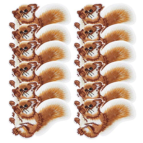 Fdit 12-teiliges Aufbügeln von Patches Gestickte Patches Eichhörnchen Nähen Sie Patches auf Gestickte Abzeichen Applikation für Kleidung Schuhe Hut Taschen Fdit 12-teiliges Aufbügeln von Patches Gestickte Patches Eichhörnchen Nähen Sie Patches auf Gestickte Abzeichen Applikation für Kleidung Schuhe Hut Taschen von Fdit
