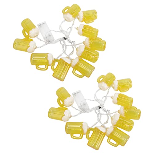2 Stücke Lichterketten Party Innen Lichterketten Bier Lichterketten Außen Dekorative Bierkrüge Dekoration Bier Kreative Lichterketten für 10 Led 10 Leds Außerhalb 6,5 Fuß Innen 2 Stücke Lichterketten Party Innen Lichterketten Bier Lichterketten Außen Dekorative Bierkrüge Dekoration Bier Kreative Lichterketten für 10 Led 10 Leds Außerhalb 6,5 Fuß Innen von Fdit