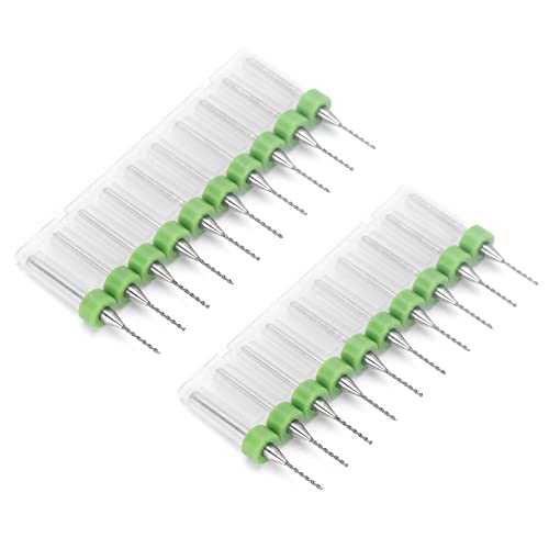 Fdit 20pcs PCB -Bohrer -Bit Set Leichtmetall Tungsten Stahlschaltplatten Micro Drehbohrer für Bienenwachs-, Hardware und Schmuckbohrungen 0,8 Mm Ultra Small Bohrer Bit Fdit 20pcs PCB -Bohrer -Bit Set Leichtmetall Tungsten Stahlschaltplatten Micro Drehbohrer für Bienenwachs-, Hardware und Schmuckbohrungen 0,8 Mm Ultra Small Bohrer Bit von Fdit