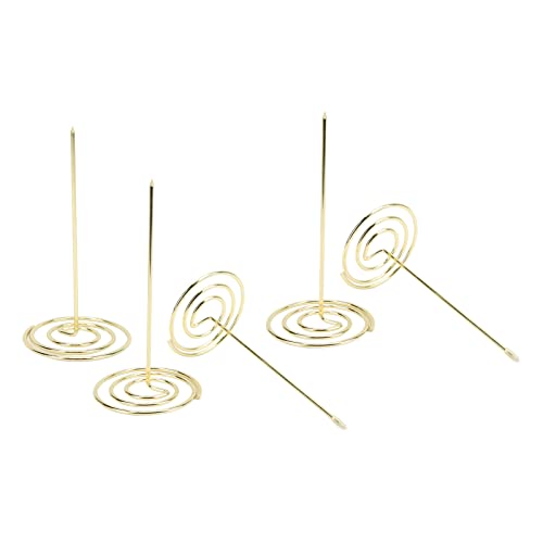 Fdit 5-teilige Karospindel für Büroküche, Verschleißfester Quittungshalter mit Abnehmbarem Design, Recycelbar (Gold) von Fdit