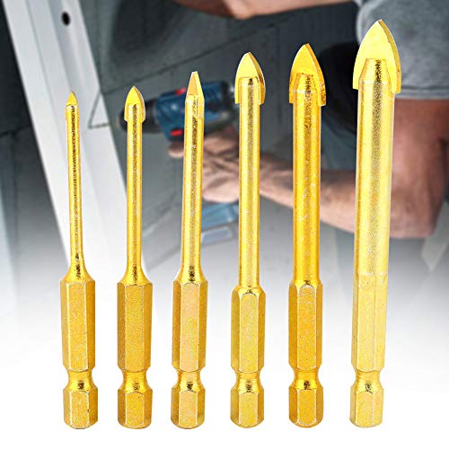 Fdit 6 -pcs -Hex Schaft Stanzlochbohrer Bohrer, Haltbarer Stahlstahl Twisted Bohrer mit Gehärtetem Schneide für Holz und Plastikbohrungen Fdit 6 -pcs -Hex Schaft Stanzlochbohrer Bohrer, Haltbarer Stahlstahl Twisted Bohrer mit Gehärtetem Schneide für Holz und Plastikbohrungen von Fdit