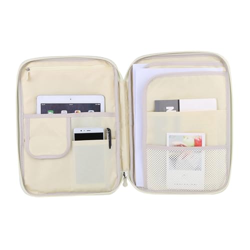 Fdit A4 Dokumentbag Portfolio Organizer Datei Ordner für Geschäftsreise, Wasserfest, 5Colors (PURPLE) von Fdit