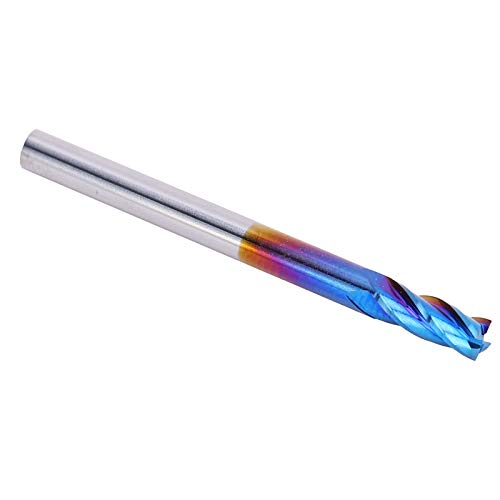 Fdit Am Ende von 4 Wolfsbrüchen in Nanobeblue -Stahlbeschichtung CNC -Gloss mit Glänzendem Schneiden Draußen (3.175*3.175*8) von Fdit