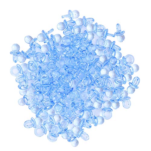 Fdit Baby Nippel Taufe Geburtstagsgeburtstagszubehör mit 200 Accessoires mit 200 Acrylfrüchten (BLUE) von Fdit