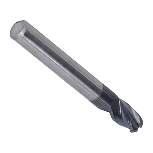 Fdit Ball Nasen End Mill 4 Flöte Wolfram -Carbid -Spiralmahlen CNC Router Bit Zum Schneiden von Acryl und PVC (R6*30*D12*75) von Fdit