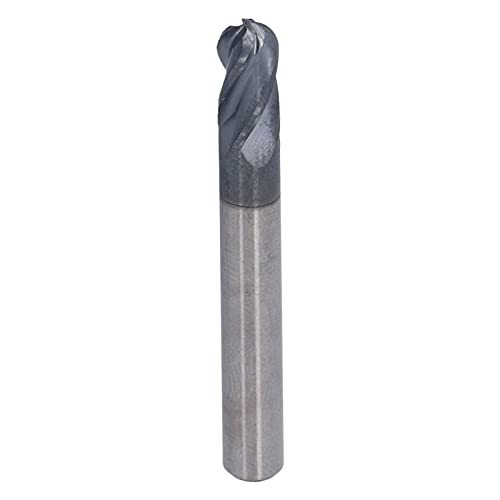Fdit CNC Router Bit Ball Nase End Mill 4 Flöte Wolfram -Carbid -Spiralfräsen (R5*20*D10*75) von Fdit