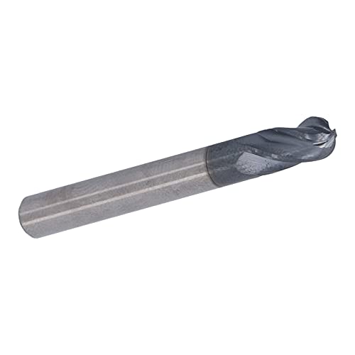 Fdit CNC Router Bit Ball Nase End Mill 4 Flöte Wolfram -Carbid -Spiralfräsen (R6*30*D12*75) von Fdit