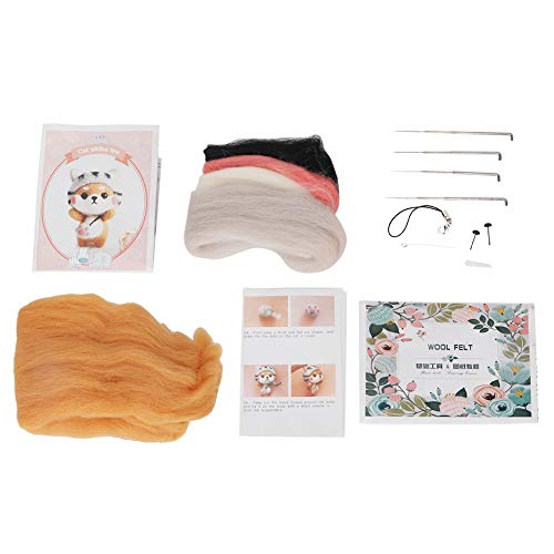 Fdit Dog Puppenwolle Felting Kit - Komplette Nadel -Filzing -Starter -Set mit Werkzeugen, Wolle, Schaumstoffpolster und Nadeln, Handgefertigtes Handwerksmaterial für Erwachsene, Fdit Dog Puppenwolle Felting Kit - Komplette Nadel -Filzing -Starter -Set mit Werkzeugen, Wolle, Schaumstoffpolster und Nadeln, Handgefertigtes Handwerksmaterial für Erwachsene, von Fdit