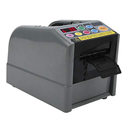 Fdit Dual-Side-Klebstoff-Klebebandspender Schneidemaschine für Industrielle Versorgung, Einstellung Einfacher Länge, Infrarotsensor, JXD-60 (EU -Stecker 220 VAC 50 Hz) von Fdit