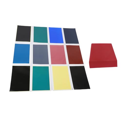 Fdit Farbiges Gravurmarkierungspapier, DIY-Gravurpapierzubehör für CO2-Diodengravierer mit Lebendigen Farben für Glas, Metall, Keramik, Heimwerkerhandwerk, 12 Stück Fdit Farbiges Gravurmarkierungspapier, DIY-Gravurpapierzubehör für CO2-Diodengravierer mit Lebendigen Farben für Glas, Metall, Keramik, Heimwerkerhandwerk, 12 Stück von Fdit