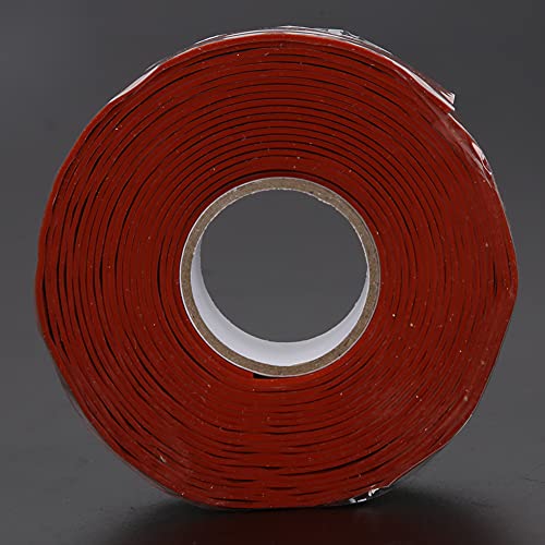 Fdit Haltbares Wasserdichtes Klebeband Stark Klebrische PVC PPR Rohrreparatur Lieferungen 2,5 Cm Breite rot/weiß für Klempner (Rot) von Fdit