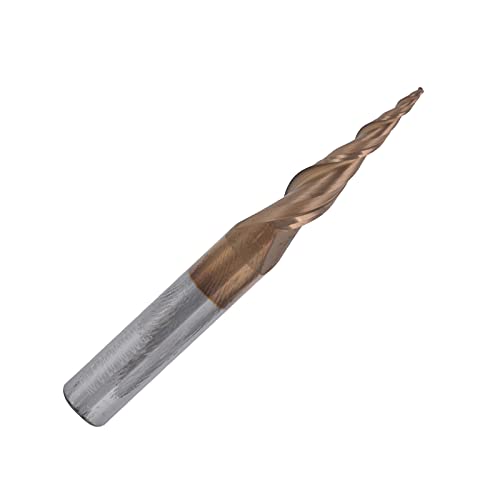 Fdit Kegelende Mühlen Wolframstahl Ausgezeichneter Chipentfernung Effekt Hoher Oberflächenfinish für Holzfahrzeuge (R0.25 * 20*D6*50) von Fdit