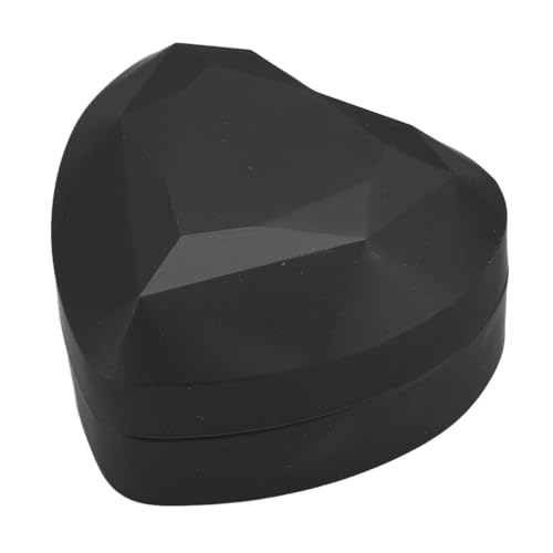 Fdit LED-Licht-Anhänger-Halsketten-Box, Herzförmige LED-Anhänger-Box, Schmuck-Geschenkbox, Valentinstag, Jahrestag, Hochzeit mit Liebe, LED-Box (BLACK) von Fdit