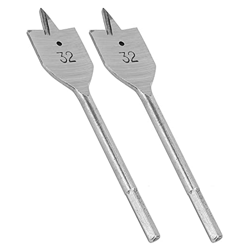 Fdit Langlebiger 32 Mm Flaches Holzbohrer -Bit mit Hohem Kohlenstoffstahlmaterial für Lange Lebensdauer, 2 PCS -Bohrer für Holzbearbeitungsprojekte Fdit Langlebiger 32 Mm Flaches Holzbohrer -Bit mit Hohem Kohlenstoffstahlmaterial für Lange Lebensdauer, 2 PCS -Bohrer für Holzbearbeitungsprojekte von Fdit
