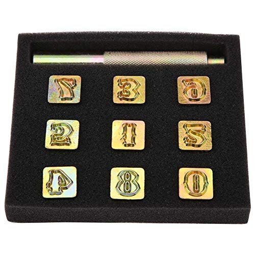 Fdit Metallmuster und Briefmarken Punch -Set, 13mm Metallstempelstempel Set mit Nummer 0 Bis 8 Würfelwerkzeug für Schmuckfahrzeuge Stempel Fdit Metallmuster und Briefmarken Punch -Set, 13mm Metallstempelstempel Set mit Nummer 0 Bis 8 Würfelwerkzeug für Schmuckfahrzeuge Stempel von Fdit