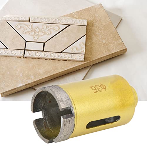 Fdit Nachhaltige Diamantloch -Sägewerkzeuge für Marmorkeramikfliesen ohne Gebrochene Kanten 30 Mm/32 Mm/35 Geschnitten (Gesinterter Winkelschleifer-Lochöffner 35 mm) von Fdit