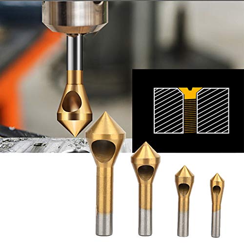 Fdit Nehmen Sie eine Einstufung mit Einzelheizlochoberflächenschneider für Metallholzkunststoff - 4 Stcs (GOLD) von Fdit