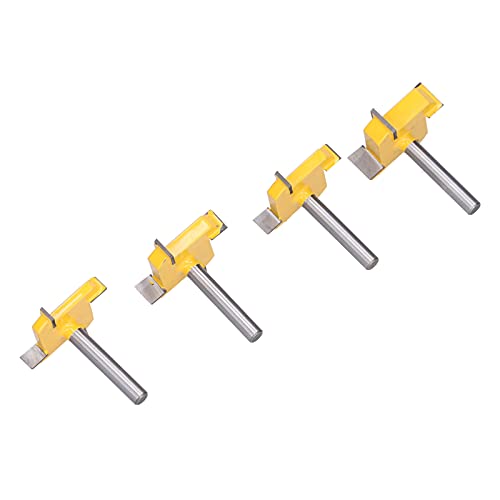 Fdit Professioneller 4 Flötenrouter -Bit für Holzbearbeitungsmühlenschneider - 1/4 Schaft, Ideal Zum Auftauchen und Abflachen, Pack Fdit Professioneller 4 Flötenrouter -Bit für Holzbearbeitungsmühlenschneider - 1/4 Schaft, Ideal Zum Auftauchen und Abflachen, Pack von Fdit
