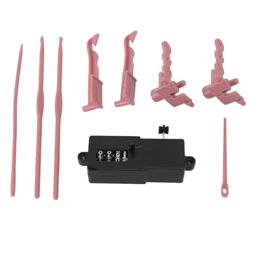 Fdit Strickmaschinen -Adapter -Set Kontinuierliches Zählen Leichtes Strickhaken -Kit für Sentro, Geeignet Zum Stricken Verschiedener Arbeiten (9 PCs gesetzt) von Fdit
