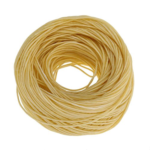 Fdit Thick Beeswax Hanf Candle Wick 100% Bio Hanf Wick mit natürlichem Bienenwachs 61 Meter Spool No Smoke Candle Wick für Candle Making Candle DIY MEHRWEG VERPAKUNG(2#) von Fdit