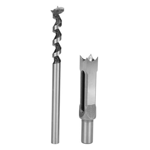 Fdit Tragstahl Quadratische Lochbohrbits Cutter mit Bohrhülsendesigns Zum Effektiven Rissschutz, 20 Mm Quadratlochbohrer für Partikett von Fdit