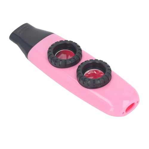 Fdit Verstellbare Kazoo Flöte Windinstrument mit Duallöchern für Musikliebhaber, Reichhaltige Klangqualität, Ergonomisches Design für Komfort, Tragbare Größe für Outdoor -Aktivitäten (PINK) von Fdit