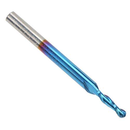 Fdit Wolfram -Stahl -Spiralkugel Endmühlen Router Bit Fräser für 3D Gravure, Holzbearbeitungswerkzeuge, Blaue Falten, 3,175 Mm Schenkel Fdit Wolfram -Stahl -Spiralkugel Endmühlen Router Bit Fräser für 3D Gravure, Holzbearbeitungswerkzeuge, Blaue Falten, 3,175 Mm Schenkel von Fdit