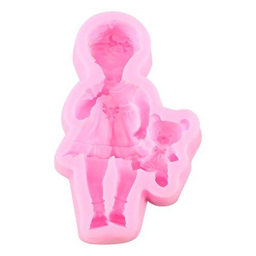 Fondant-Formen für Babyparty, 3D-Silikon, für Fondant, Kuchen, kreative Schokolade, Zuckerdekoration, Werkzeug (9,2 x 5,2 x 1,6 cm) von Fdit