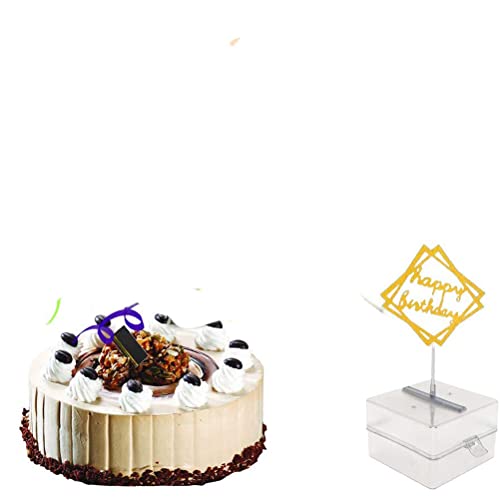 Geld Ziehen Kuchenautomatenschimmel, Cake Money Box, Zum Geburtstag, Hochzeitsfeier, mit Herzform und Grüßen (Sortierte Farbe) von Fdit
