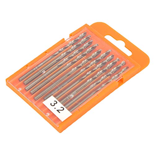 Hochgeschwindigkeitsbohrer für Edelstahlbohrungen, 20 PCs für Elektrobohrer Benutzer (3.2 10 Stück pro Karton/Vollschliff 4341) von Fdit
