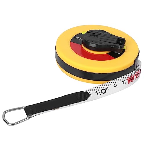 Klebeband Messen Ergonomisches Design mit Klaren Skalen für Genaue Messungen, Glasfasermesswerkzeug für Bauarbeiter und -Enthusiasten (10 cm) von Fdit