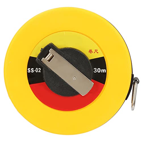 Klebeband Messen Ergonomisches Design mit Klaren Skalen für Genaue Messungen, Glasfasermesswerkzeug für Bauarbeiter und -Enthusiasten (30cm) von Fdit