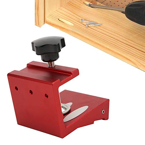Kompakttasche Gat Bohrhandbuch Aluminiumlegierung Holzbearbeitung Gat Punch Tool für Do -the -Yourself Projekte Rot/blau (Rot) von Fdit