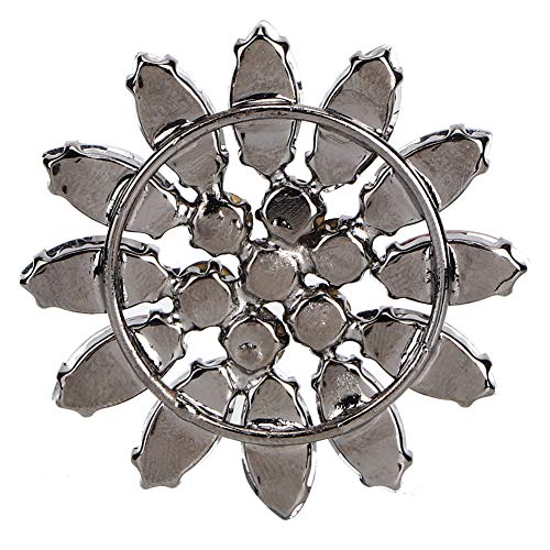 Kristallglas Applikation Große Blumen Nähkristalle 2pcs für Kleiderschuhhandwerk Schöne Dekoration für Kleidungszubehör, Charmant mit Exquisiter Verarbeitung (Big Red 2) von Fdit