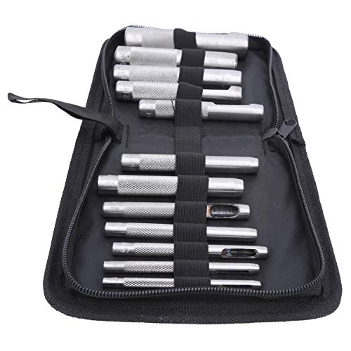 Leder-Lochstanzer, Rostfreie Leder-Stanzwerkzeuge aus Kohlenstoffstahl, für Heim-Leder-Handwerkzeug Leder-Lochstanzer, Rostfreie Leder-Stanzwerkzeuge aus Kohlenstoffstahl, für Heim-Leder-Handwerkzeug von Fdit