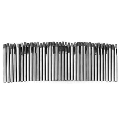 Leder Punch Werkzeug, 3mm Blume PetaL Eyeletloch Bohren Puncher 20 Stück Punch Set für Leder Handwerk Profis und Amateure (5mm37-Stück-Set) von Fdit