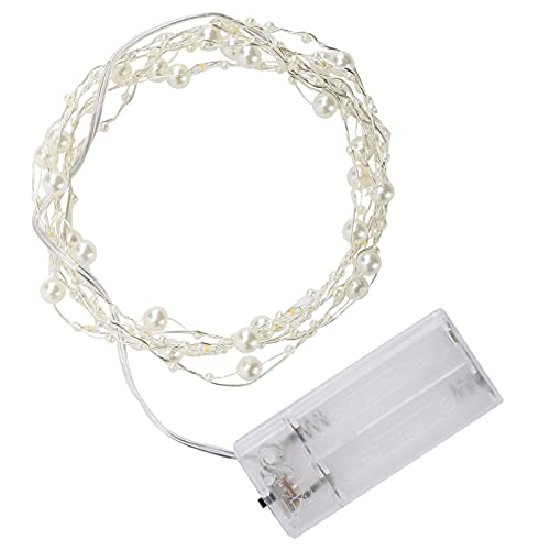 Perlen-LED-Lichterkette, Elektrische Draht-Lichterkette, für Möbel, Bett, Fenster, Treppen von Fdit