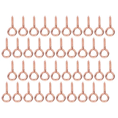 Perlen-Schraubösen-Stecknadel, DIY-Schmuckzubehör, Kleidungszubehör, 200 Stück für Handgefertigte Enthusiasten (Roségold) von Fdit