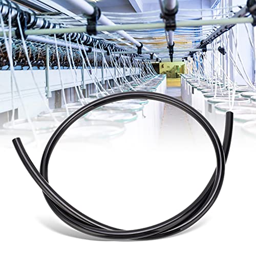 Pneumatischer Schlauch, AD 8 mm x ID 5 mm flexibler Luftkompressorschlauch TPU-Schlauch TPU-Rohr für chemisches Heizöl, TPU-Material(black, 1m) von Fdit