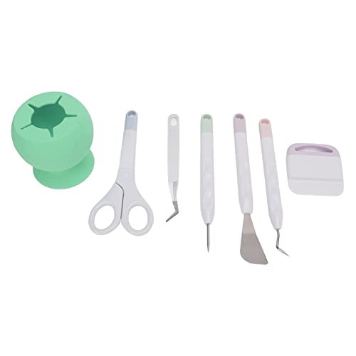 Präzise Geschnittene Klingen, Pinzette, Bastelwerkzeug-Set für Heimwerker, Papierschneiden, Scrapbooking (Green) von Fdit