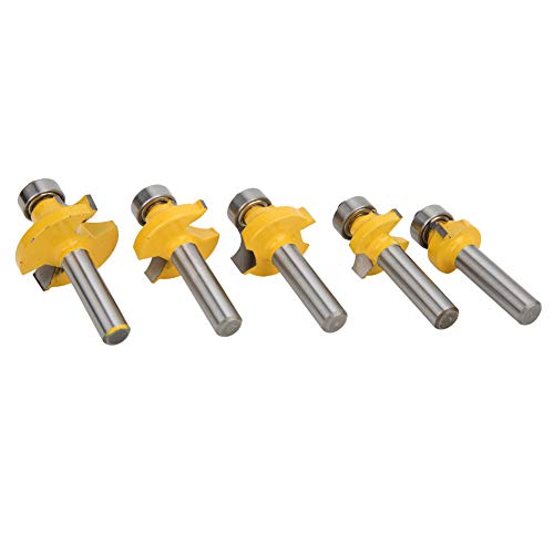 Premium 8 -mm -Wellenrouterbit Set für Holzbearbeitung, Runde Eckrouterbit mit YG8 Leichtmetallschneider, Rost und Oxidationsbeständig, 5 Stcs Unterschiedlicher Größen Premium 8 -mm -Wellenrouterbit Set für Holzbearbeitung, Runde Eckrouterbit mit YG8 Leichtmetallschneider, Rost und Oxidationsbeständig, 5 Stcs Unterschiedlicher Größen von Fdit