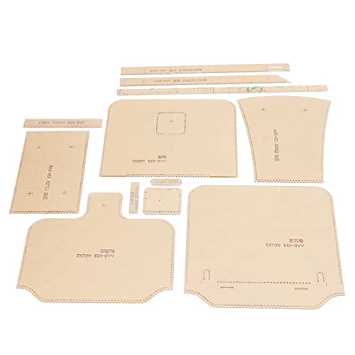 Premium Acrylhandtaschenmuster Schablone, Transparente Vorlage für Lederhandwerk, Handwerksliebhaber, 12pcs von Fdit