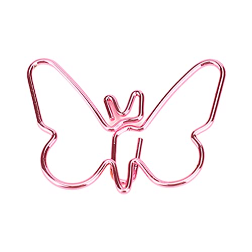 Rosa Schmetterlinge-Büroklammer, Cartoon-Farbbeschichtung, Innovative Schmetterlings-Büroklammern für Büro, Zuhause, Schule von Fdit
