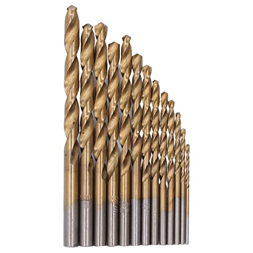 Schneller HSS -Bohrer Änderung für Holzmetall mit Einer Eisenbox, Handwerkzeuge, Handwerkzeuge (Golden) von Fdit