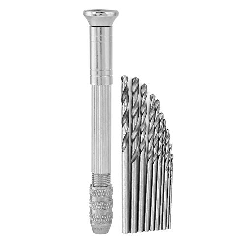 Silber -Mini -Aluminium Aluminium Handumdrehung von 10 Bohrbits Geeignet für Modellherstellung, Bohrholz Bohren Silber -Mini -Aluminium Aluminium Handumdrehung von 10 Bohrbits Geeignet für Modellherstellung, Bohrholz Bohren von Fdit