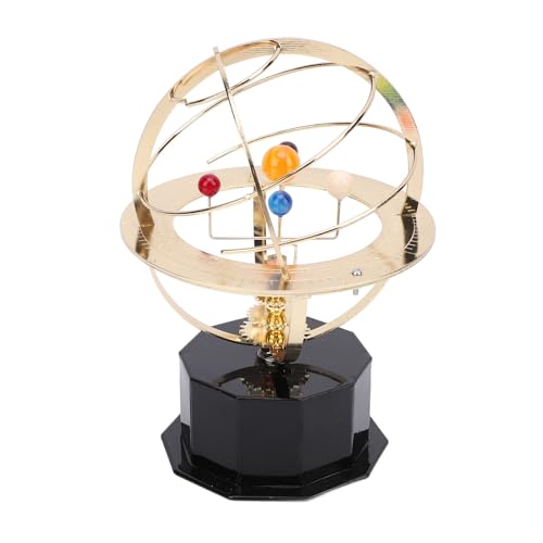 Sonnensystem-Modell, Tragbares Orrery-Gold-Lernspielzeug, Eisen-Kunststoff-Grand-Orrery-Modell für die Tischdekoration Im Heimbüro Sonnensystem-Modell, Tragbares Orrery-Gold-Lernspielzeug, Eisen-Kunststoff-Grand-Orrery-Modell für die Tischdekoration Im Heimbüro von Fdit